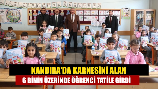 Kandırada karnesini alan 6 binin üzerinde öğrenci tatile girdi