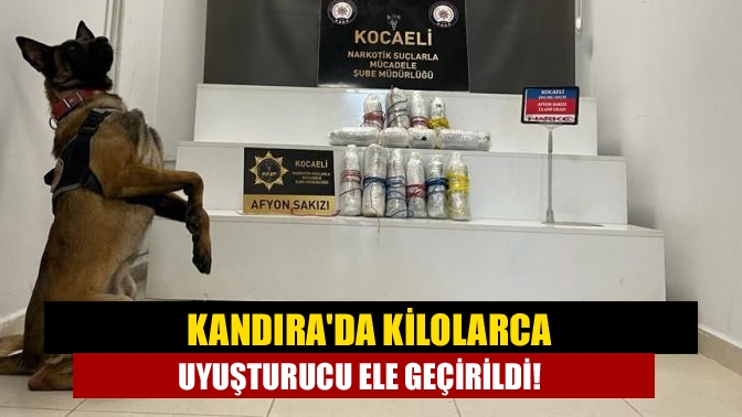 Kandırada kilolarca uyuşturucu ele geçirildi!