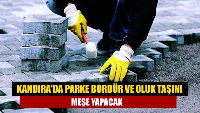 Kandırada Parke bordür ve oluk taşını Meşe yapacak