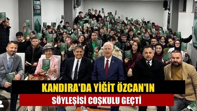 Kandıra'da Yiğit Özcan'ın söyleşisi coşkulu geçti