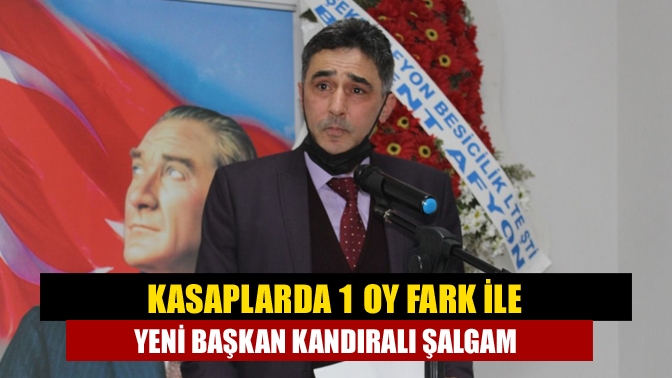 Kasaplarda 1 oy fark ile yeni başkan Kandıralı Şalgam