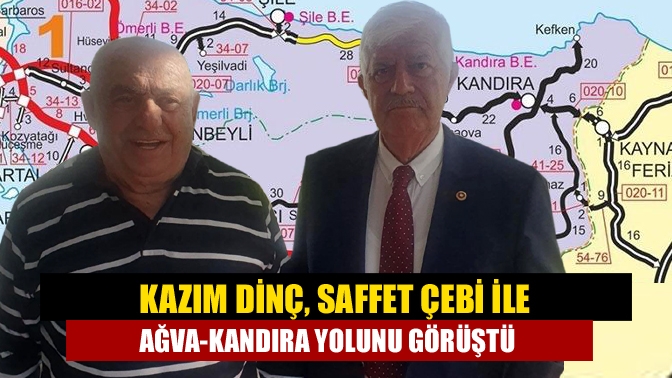 Kazım Dinç, Saffet Çebi ile Ağva-Kandıra yolunu görüştü