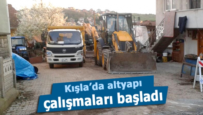 Kışla’da altyapı çalışmaları başladı