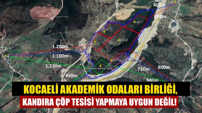 Kocaeli Akademik Odaları Birliği, Kandıra çöp tesisi yapmaya uygun değil!