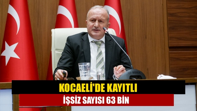 Kocaelide kayıtlı işsiz sayısı 63 bin