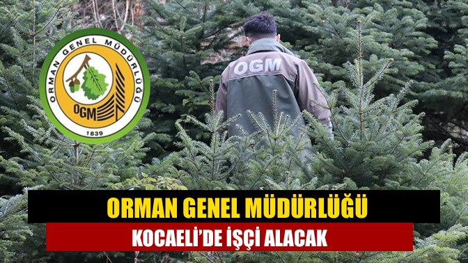 Orman Genel Müdürlüğü Kocaeli’de işçi alacak