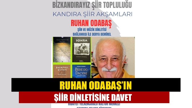 Ruhan Odabaş’ın şiir dinletisine davet