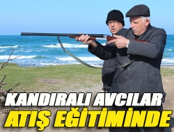 Kandıralı avcılar atış eğitiminde