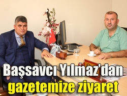 Başsavcı Yılmazdan gazetemize ziyaret