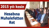 2015 yılı kesin hesabına muhalefetten ret