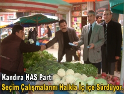 Kandıra HAS Parti Seçim Çalışmalarını Halkla İç içe Sürdüyor.