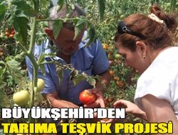 Büyükşehirden tarıma teşvik projesi