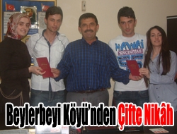 Beylerbeyi Köyünden çifte nikâh