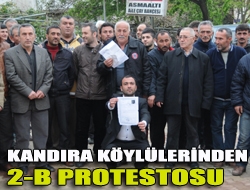 Kandıra köylülerinden 2-B protestosu