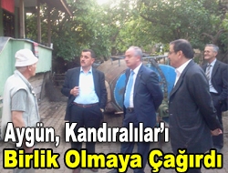 Aygün, Kandıralıları Birlik Olmaya Çağırdı