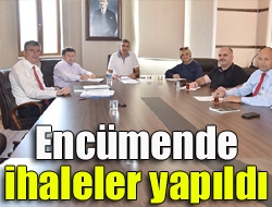 Encümende ihaleler yapıldı