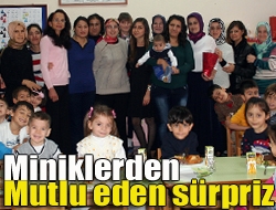 Miniklerden mutlu eden sürpriz