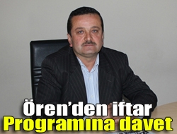 Örenden iftar programına davet