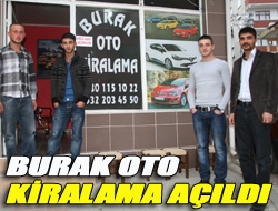 Burak Oto Kiralama açıldı