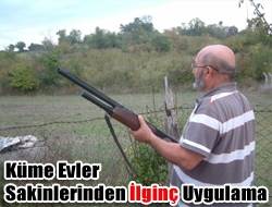 Küme evler sakinlerinden ilginç uygulama