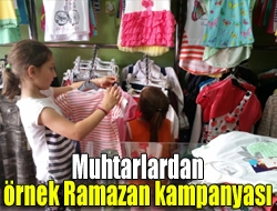 Muhtarlardan örnek Ramazan kampanyası