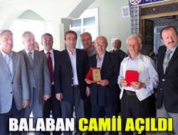 Balaban Camii açıldı