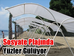 Sosyate Plajında Yüzler Gülüyor