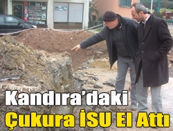 Kandıradaki çukura İSU el attı