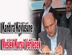 Kandıra köylüsüne meslek kursu verilecek