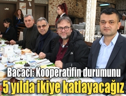 Bacacı: Kooperatifin durumunu 5 yılda ikiye katlayacağız