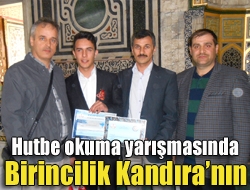 Hutbe okuma yarışmasında birincilik Kandıranın