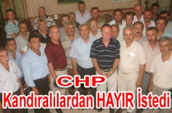 CHP Kandıralılardan HAYIR isdedi