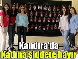 Kandırada kadına şiddete hayır