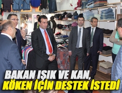 Bakan Işık ve Kan, Köken için destek istedi