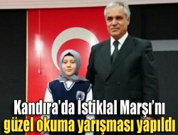 Kandırada İstiklal Marşını güzel okuma yarışması yapıldı