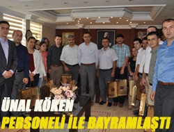 Ünal Köken personeli ile bayramlaştı