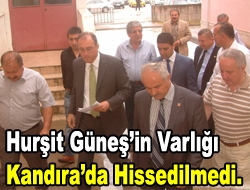 Hurşit Güneşin varlığı Kandırada hissedilmedi.