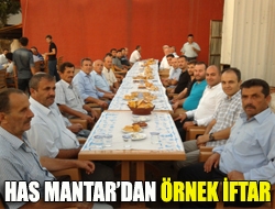 Has Mantardan örnek iftar