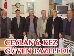 Ceylan 6. kez güven tazeledi