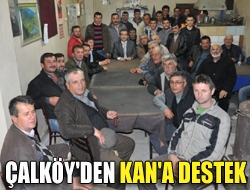 Çalköy'den Kan'a destek