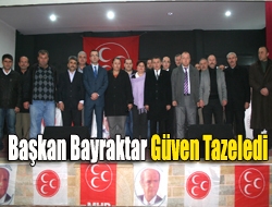 Başkan Bayraktar güven tazeledi.