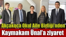 Akçakoca Okul Aile Birliği’nden Kaymakam Ünal’a ziyaret