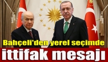 Bahçeli'den yerel seçimde ittifak mesajı