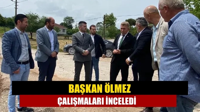 Başkan Ölmez çalışmaları inceledi