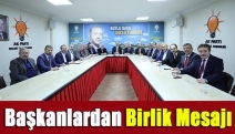 Başkanlardan birlik mesajı