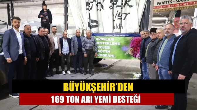 Büyükşehir’den 169 ton arı yemi desteği