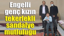 Engelli genç kızın tekerlekli sandalye mutluluğu