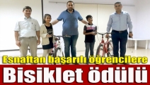 Esnaftan başarılı öğrencilere bisiklet ödülü