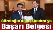 Güzeloğlu’ndan Kandıra'ya başarı belgesi