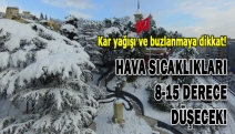 Hava sıcaklıkları 15 derece düşecek!